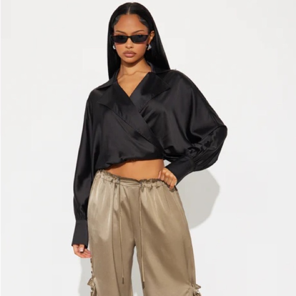 Satin TAn Pants